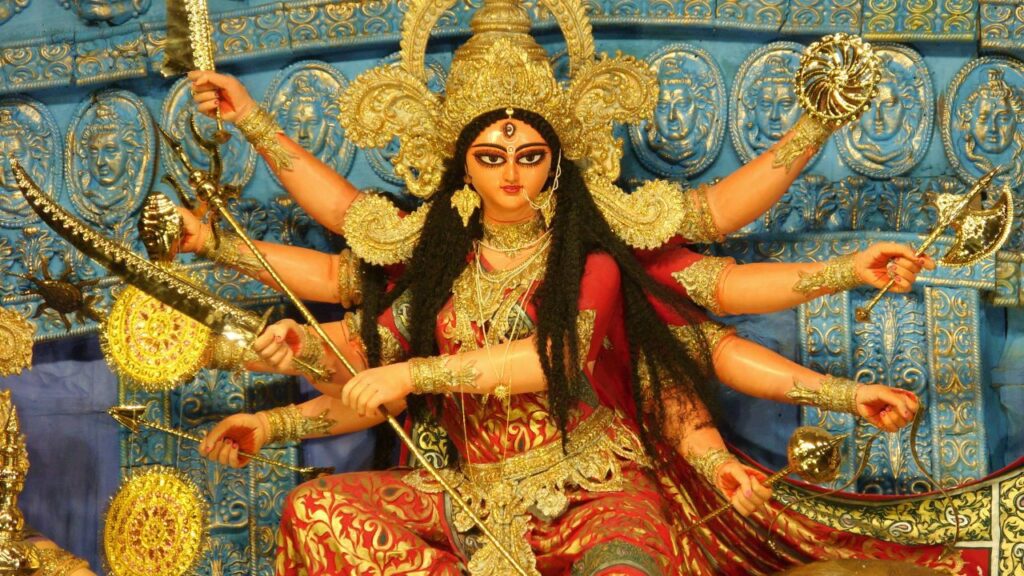 Durga ten hands