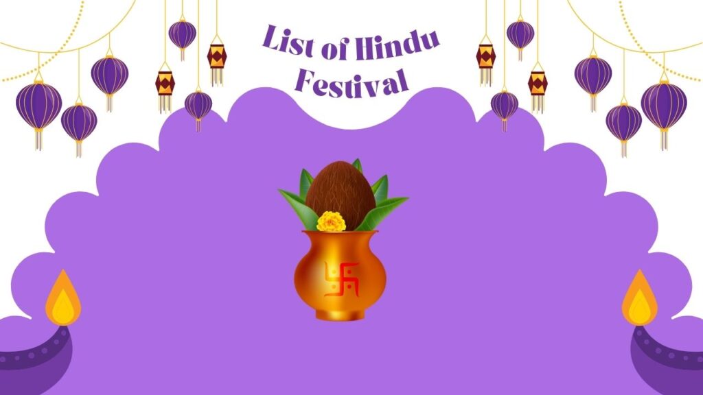 List of Hindu Festivals